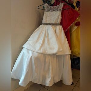 Long white formal dress